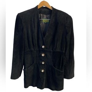 Vintage Danier Suede Jacket Pit 18.5 L 30